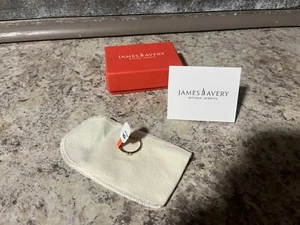 Anello James Avery cuore misura 6,5 argento sterling placcato oro - Foto 1 di 3