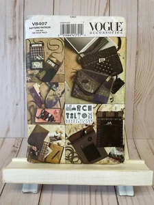 Vogue Sewing Pattern 8407 Marcy Tilton Bags Eyeglass Phone Journal Case Bag NEW - Picture 1 of 2