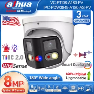 Valucam 2x4MP TiOC Duo Splicing 2 way Audio Eyeball WizSense Network Camera IP67 - Picture 1 of 24