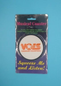 Vintage University of Tennessee Volunteers Musik Tasse Getränk Untersetzer NCAA NEU - Bild 1 von 2