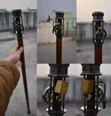 Bastón de madera antiguo para hombres mujeres ancianos personas mayores soporte para piernas Foto 1 de 4