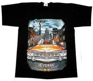 Lowrider T-Shirt El Barrio Cruisin' Urban Streetwear Herren Tee Neu - Bild 1 von 2