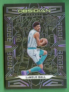 LAMELO BALL 2022-23 OBSIDIAN BASKETBALL PURPLE ETCH /99 CHARLOTTE HORNETS - Bild 1 von 2