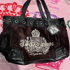 Vintage Dark Brown Juicy Couture Purse Daydreamer Tote Bag Handbag Y2k Velour