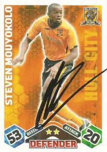 STEVEN MOUYOKOLO SIGNED HULL 2009/2010 MATCH ATTAX TRADING CARD+COA - Picture 1 of 1