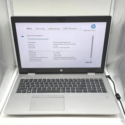 HP ProBook 650 G5 15.6" Laptop | i5-8265U 1.60GHz | 8GB RAM | No SSD | *READ* - Image 1 of 4