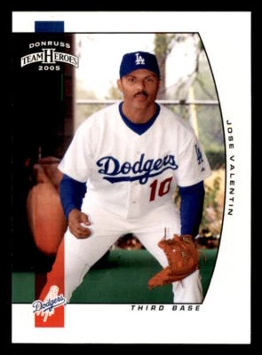 2005 Donruss Team Heroes  #357 Jose Valentin Los Angeles Dodgers - Image 1 of 2