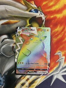 Pokemon Card - Pikachu VMAX (Secret)  Vivid Voltage 188/185 Rainbow Rare NM