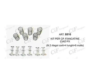 8816 2 RITEGNI CORTI+4 LUNGHI+6 MOLLE CIF PIAGGIO CIAO PX - Foto 1 di 1