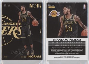 2017-18 Panini Noir Away Gold /25 Brandon Ingram #144
