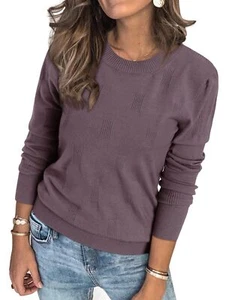 Womens Fall Outfits Sweater 2024 Trendy Fashion Long Sleeve Plus Size Shirts ... - Picture 1 of 6