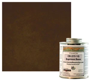 Fast Drying Concrete Stain-Professional-Easy to Use 400-600sq ft Espresso Bean - Picture 1 of 4