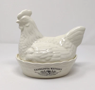 CHARLOTTE WATSON’S Crema Country Cerámica Grande Country Pollo En Nido Foto 1 de 4
