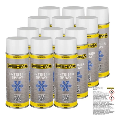 12x BREHMA Enteiserspray Scheibenenteiser Entfrosterspray Frostschutz 400ml