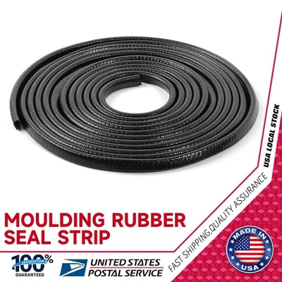 Protector de tira de borde de goma para puertas de automóviles protección de molduras en forma de U de 20 pies Foto 1 de 4