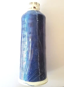 MADEIRA Viscose Rayon Classic No. 12 wt. THREAD #1134 ROYAL BLUE 2000m Cone NEW - Picture 1 of 5