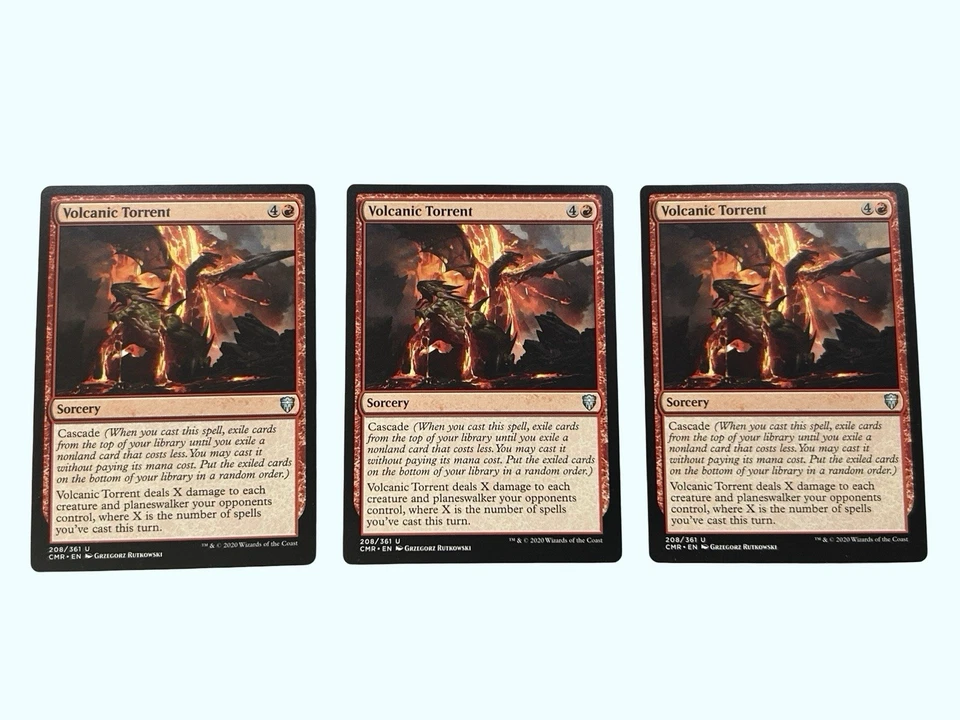 3X Volcanic Torrent, Commander Legends, Near Mint, Magic the Gathering MTG - Image 1 of 1