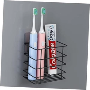 Adhesive Toothbrush Holder Wall Mounted, Suction Cup Toothpaste Organizer for - Picture 1 of 7