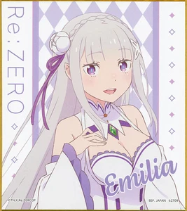 Re:ZERO -Starting Life in Another World- Emilia Mini Color Shikishi 12cm Ichiba - Picture 1 of 1