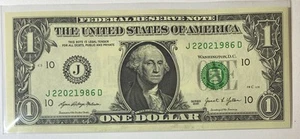 Birthday Note Crisp Mint Condition 1986 Birth Year Series 2021 $1 Bill - Picture 1 of 3