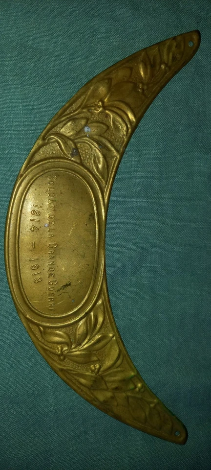 Plaque Casque Adrian Ww1 Militaire Infanterie Poilu 14-18 Adrian - Photo 1/1