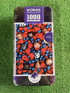 Vintage 1999 World’s Smallest 1000 Piece Puzzle Berries & Candy - NEW SEALED - Picture 1 of 4