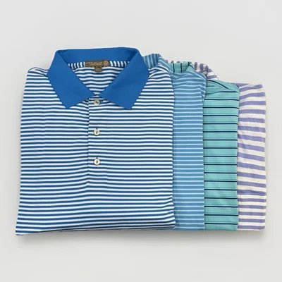 Lote de 4 polos de golf Peter Millar Summer Comfort Performance grandes para hombre Foto 1 de 4