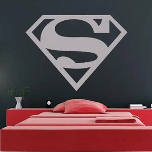 Pegatina de arte de pared con logotipo de superhéroe de Superman - Imagen 1 de 25