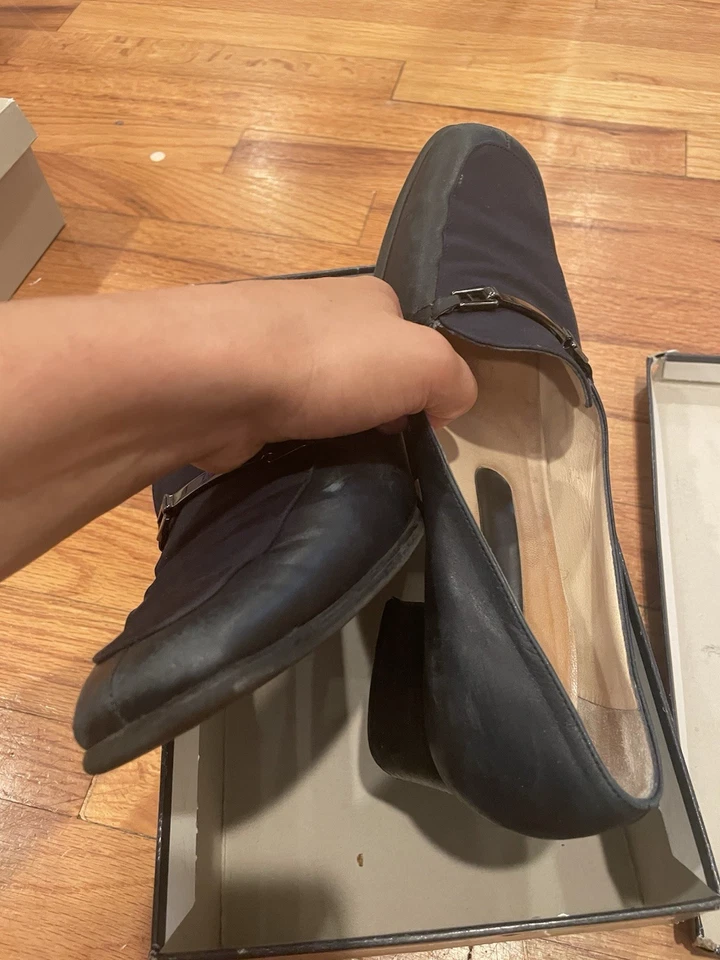 Mujer 9.5 Y2k Tacón Mocasines Zapatos de Negocios Peter Kaiser Marrón Foto 1 de 3