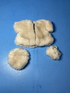 Vintage 8" Vogue Ginny Doll 1958 Tagged Vogue Fur Coat, Hat & Muff - Picture 1 of 6