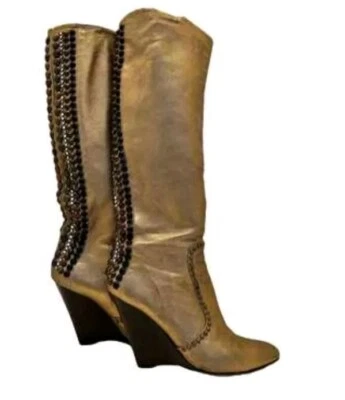Botas Giuseppe Zanotti cravejadas KNEE HIGH WEDGE - Imagem 1 de 4