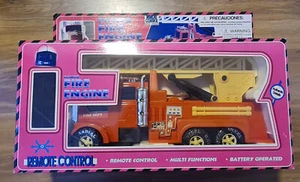 Vintage 90s POWER FIRE ENGINE truck battery operated R/C NOS UNTESTED - Picture 1 of 5