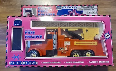 Vintage 90s POWER FIRE ENGINE truck battery operated R/C NOS UNTESTED - Image 1 of 4