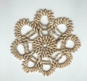 Vintage Sea Shell Doily Hot Pad 9" Diameter  - Picture 1 of 4