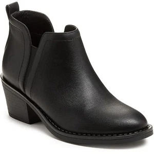 Rocket Dog York Black PU Female Ladies Ankle Boots - Picture 1 of 6
