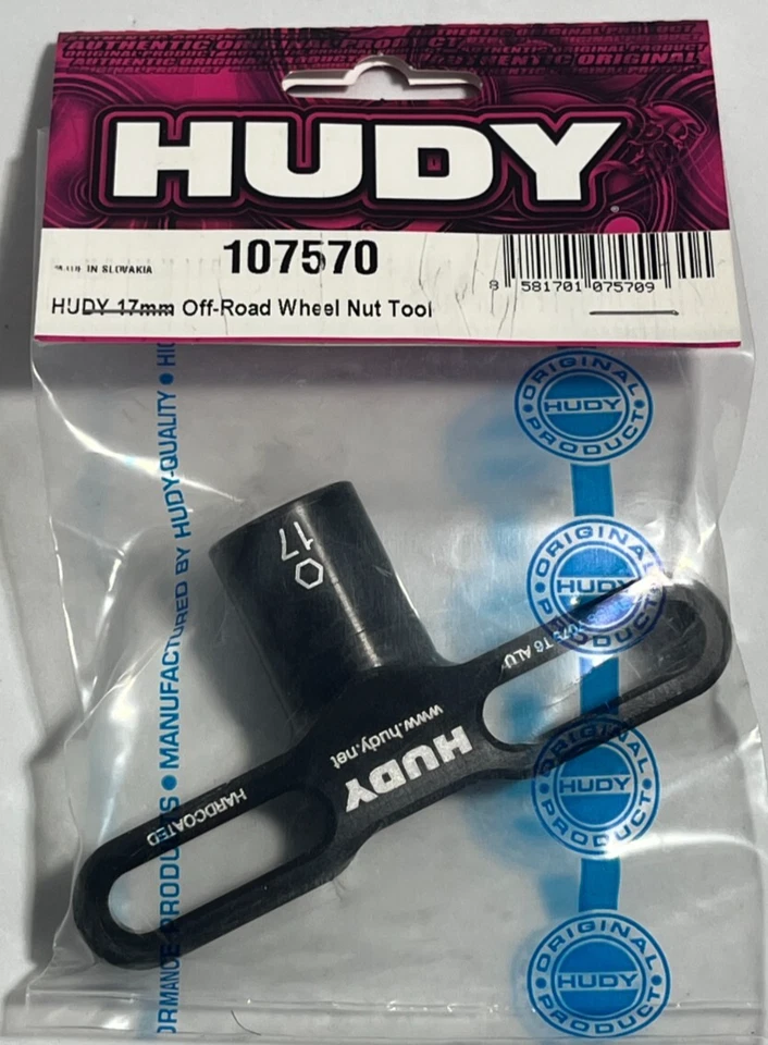 NEW IN PACKAGE HUDY 107570 17MM OFFROAD WHEEL NUT TOOL , 1/8TH WHEEL NUT TOOL - Image 1 of 4