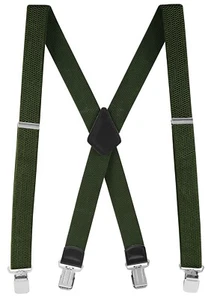 Buyless Fashion Textured Suspender Mens - 48 Adjustable Straps 1 1/2 - X Back - Picture 1 of 77