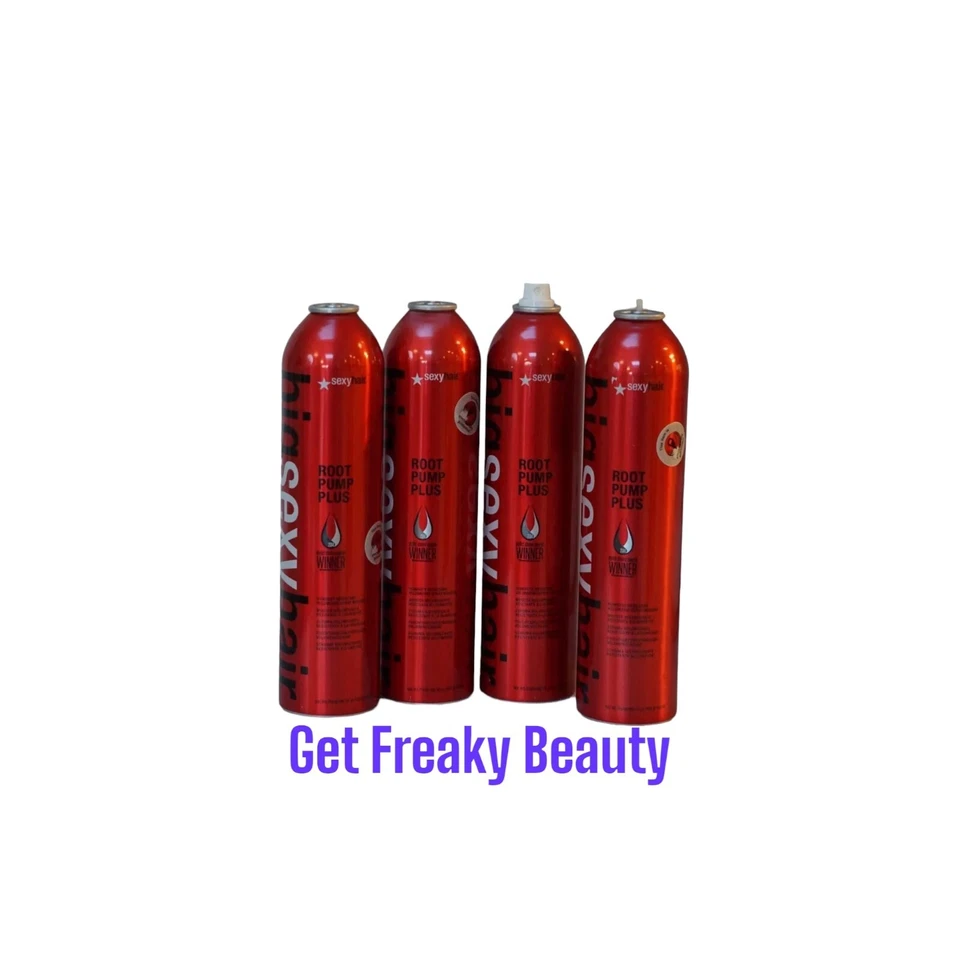 4 PACK. 16 oz. Big Sexy Hair Root Pump Plus Volumizing Spray Mousse. 469ml. READ - Image 1 of 1