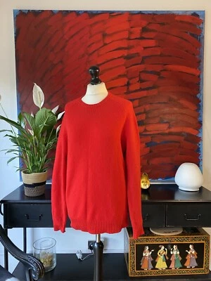 Reiss Bright Red 100% Lambs Wool Jumper Sweater Women’s Size M - Image 1 of 4