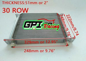 UNIVERSAL 30 ROW AN-10AN UNIVERSAL ENGINE TRANSMISSION OIL COOLER SILVER - Picture 1 of 12