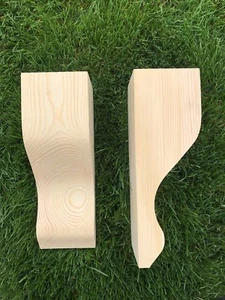 Wooden Corbels (Shelf Brackets) solid pine style F (1 pair) - Picture 1 of 3