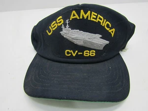USS AMERICA CV-66 HAT U.S MILITARY NAVY BASEBALL CAP - Picture 1 of 1