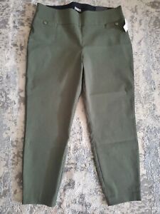 Maurices Women's Sz Large Cropped Mid Rise Straight Leg Pants