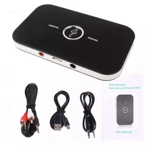 Bluetooth 5.2 Transmitter Receiver 2 IN 1 Wireless Audio 3.5mm Jack Aux Adapter - Picture 1 of 12