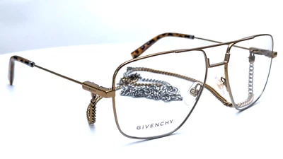 Óculos femininos Givenchy GV0134 NCJ marrom rutênio corrente retangular 56mm - Imagem 1 de 4
