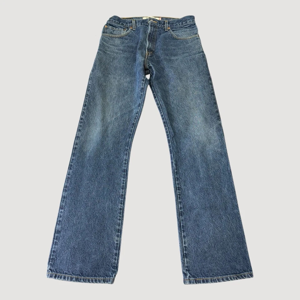 Levis 517 Jeans Mens 32x33 Bootcut Faded Whiskered 100% Cotton Medium Wash - Image 1 of 4