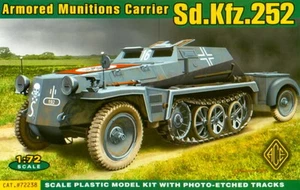 ACE 1/72 72238 Zweiter Weltkrieg Deutsch Sd.Kfz.252 Halbspur gepanzerter Munitionsträger - Bild 1 von 1