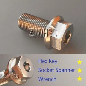 M12 x 1.25 x 25 Ti tanium Screw Bolt Socket Cap Head & Hexagon Hex Flange Head - Picture 1 of 2