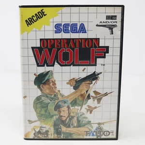 VINTAGE 1991 90s SEGA MASTER SYSTEM OPERATION WOLF CARTRIDGE VIDEO GAME PAL - Picture 1 of 10
