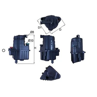 Fuel Filter For Renault Modus / Grand Modus F/JP0 1.5 dCi Mahle 164000890R - Image 1 of 4